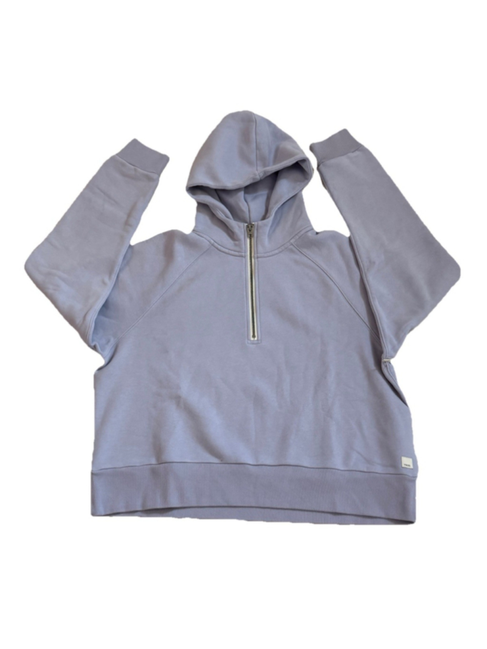 VUORI RESTORE HALF ZIP HOODIE LAVENDER MIST COLOR SIZE XL